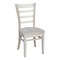 International Concepts 42 in. Solid Wood Round Drop Leaf Pedestal Table with 4 Dining Chairs, Unfinished K-42DPT-23B-C617-4 - alternate 4
